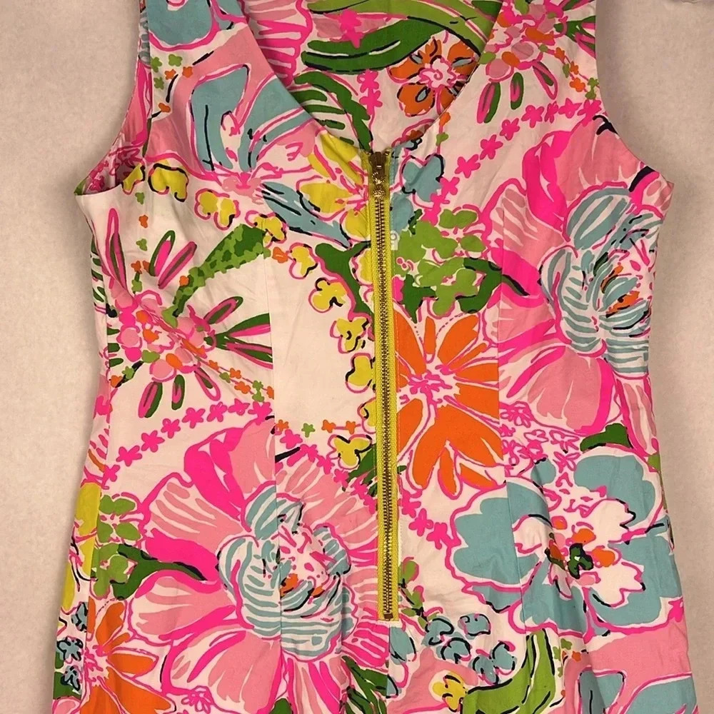 Lilly Pulitzer for Target Pink Floral Lace-Trim Mini Dress - Picture 9 of 14